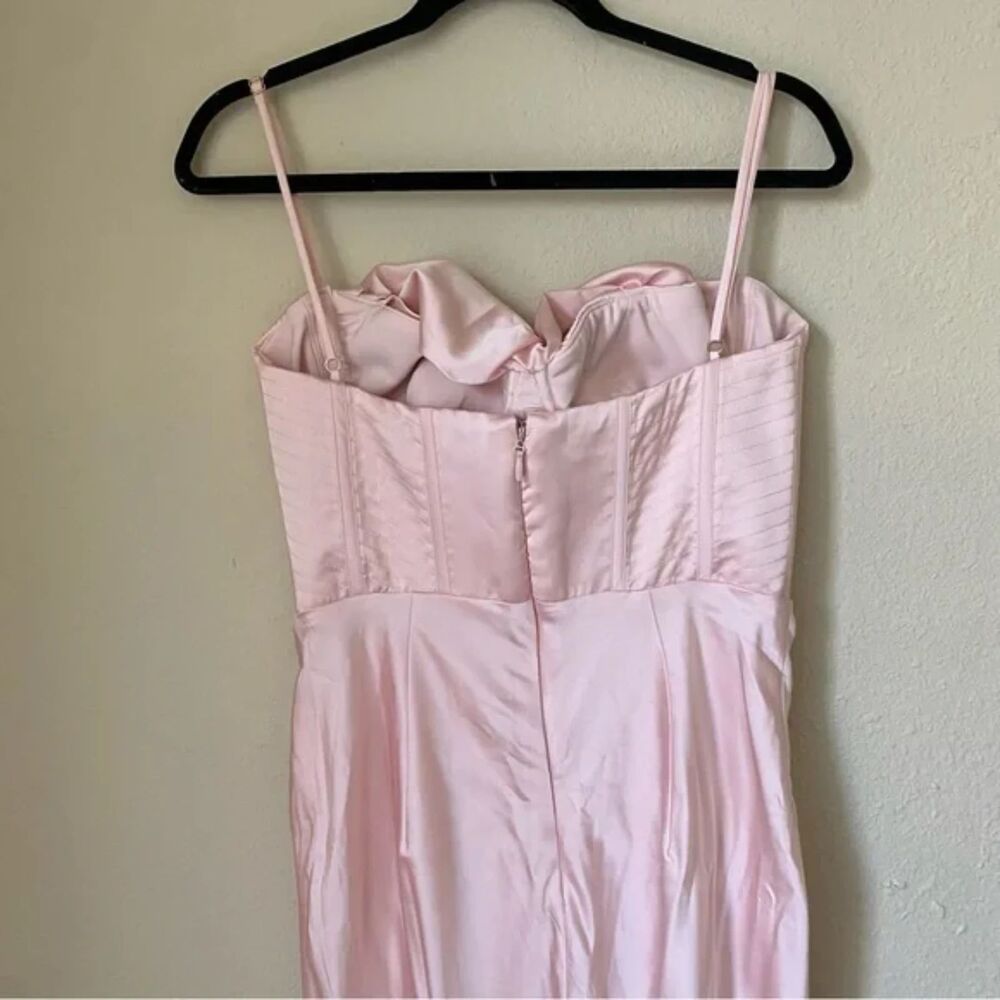 NWT House of CB 'Charmaine' Blush Pink Corset Maxi Dress sz S plus cup - Picture 16 of 16
